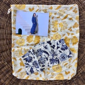 Natalie Martin Pouch and Face Mask in Wildflower